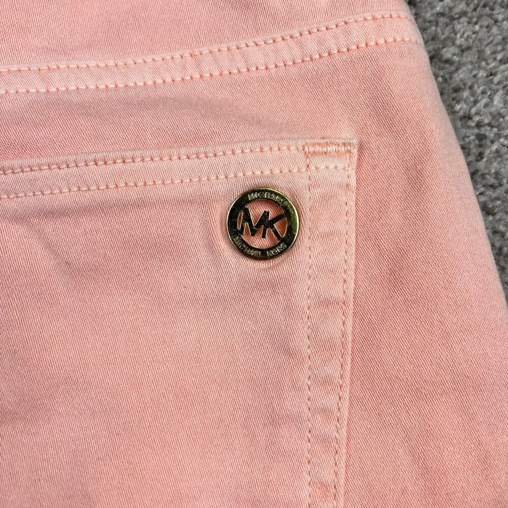 NWT! Michael Kors Dusty Coral Izzy Cropped Skinny size 4